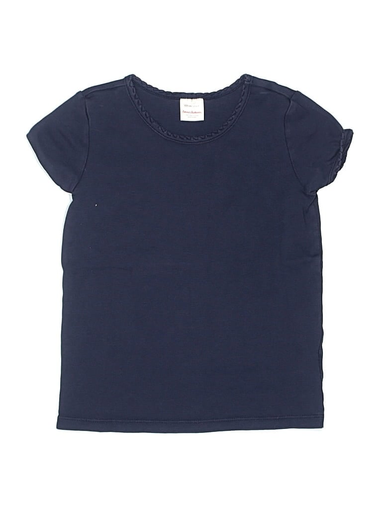 Pre-owned Hanna Andersson Kids' Short Sleeve T-shirt In Blue