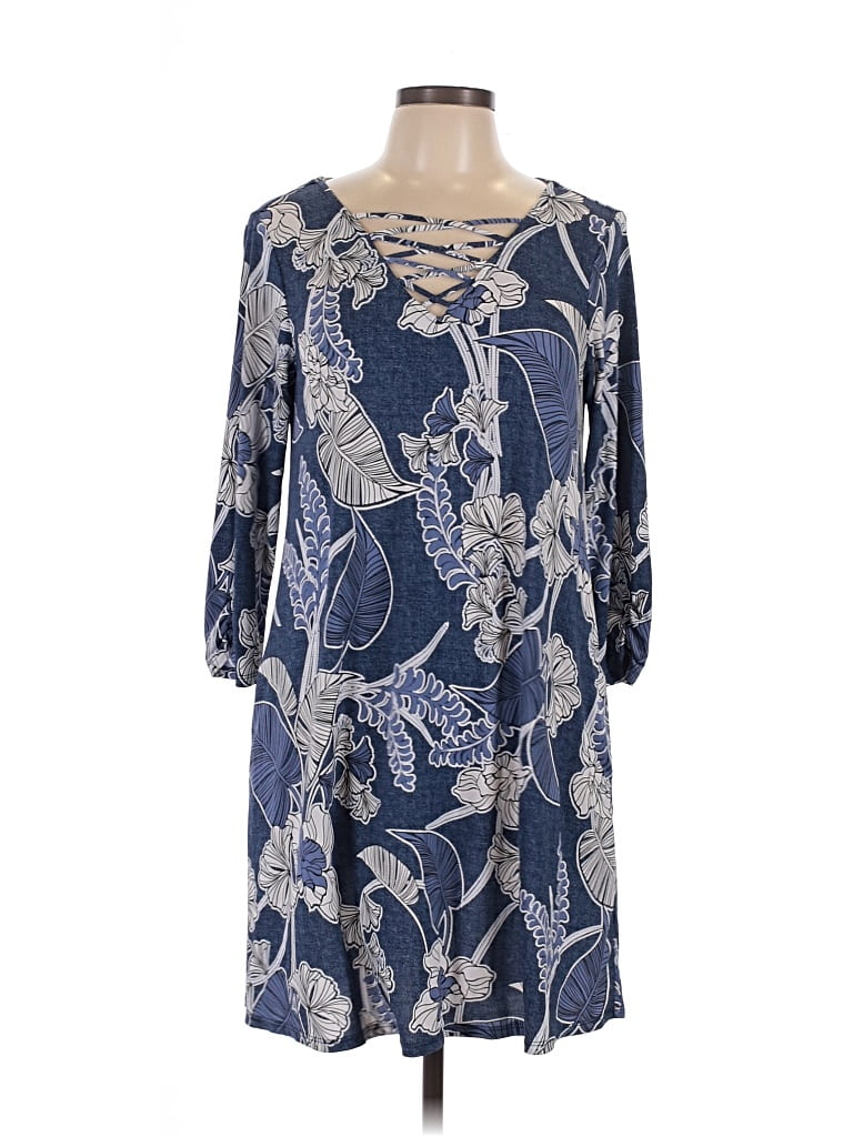 Pre-owned Agb Casual Dress In Blue