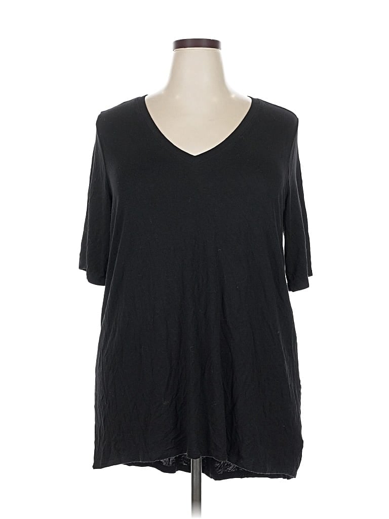 Pre-owned Torrid 3/4 Sleeve T-shirt In Black