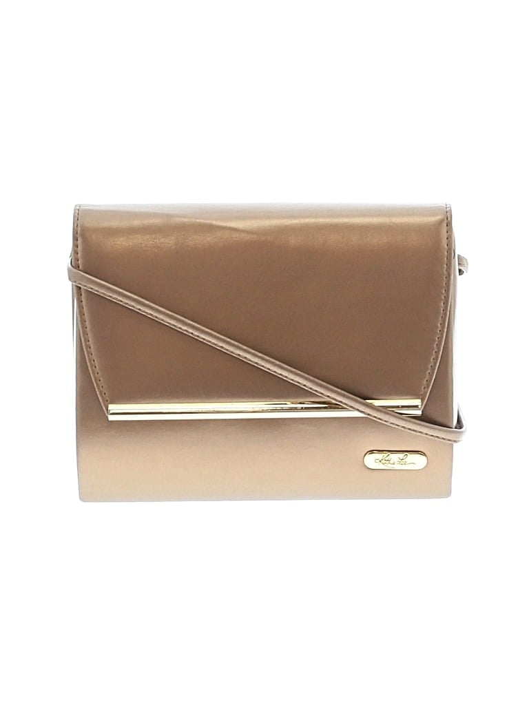 Pre-owned Kathie Lee Crossbody Bag In Gold