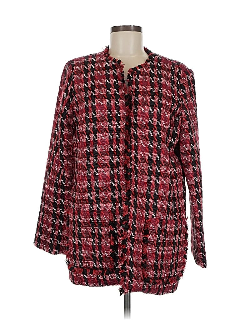 Pre-owned Chico's Blazer Jacket In Red