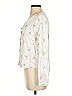 Something Navy Ivory Long Sleeve Blouse Size XS - photo 5
