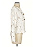 Something Navy Ivory Long Sleeve Blouse Size XS - photo 4