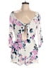 Charlotte Russe Floral White Romper Size L - photo 1