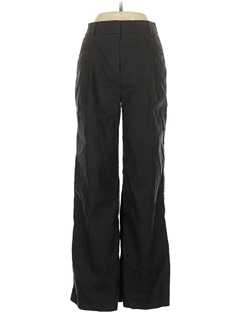 Pre-owned Ann Taylor Linen Pants In Black