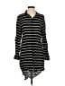Minkpink 100% Viscose Stripes Black Long Sleeve Button-Down Shirt Size S - photo 1