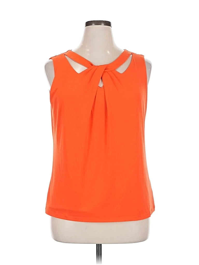 Pre-owned Nine West Sleeveless Blouse In Orange