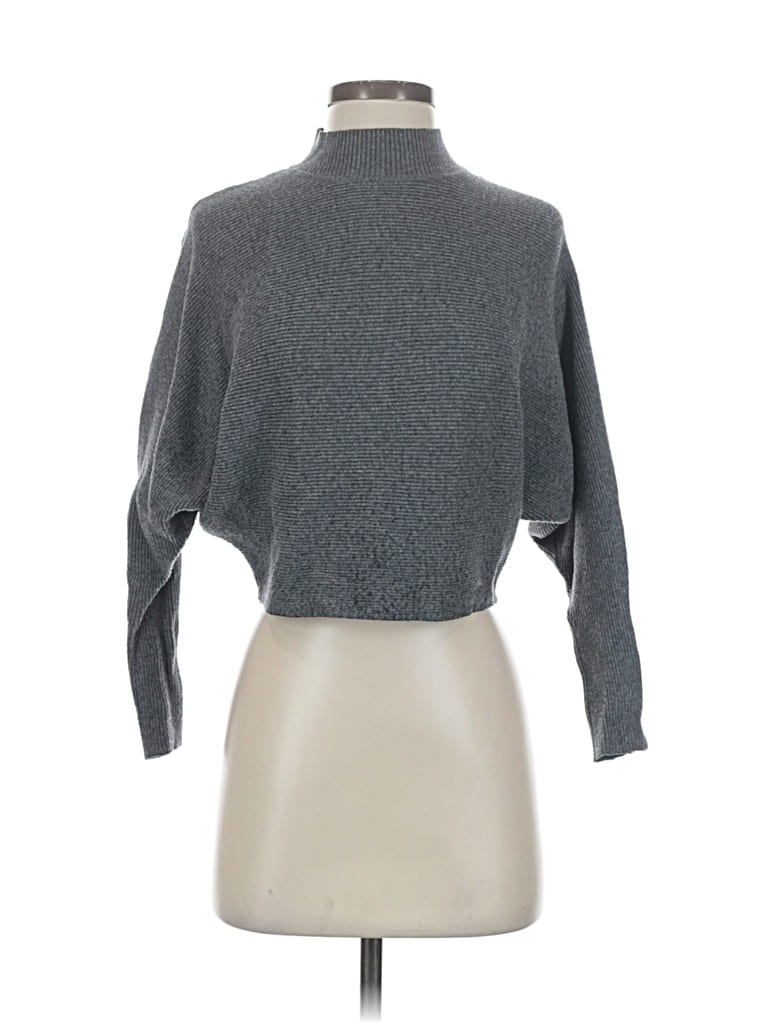 Pre-owned Zara Turtleneck Sweater In Gray