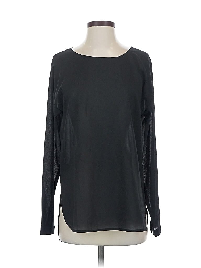 Pre-owned Ann Taylor Long Sleeve T-shirt In Gray