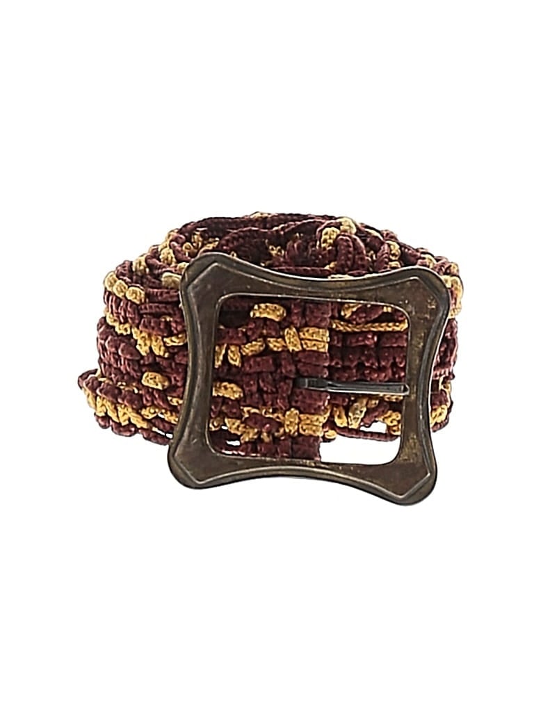 Pre-owned Unbranded Belt In Burgundy