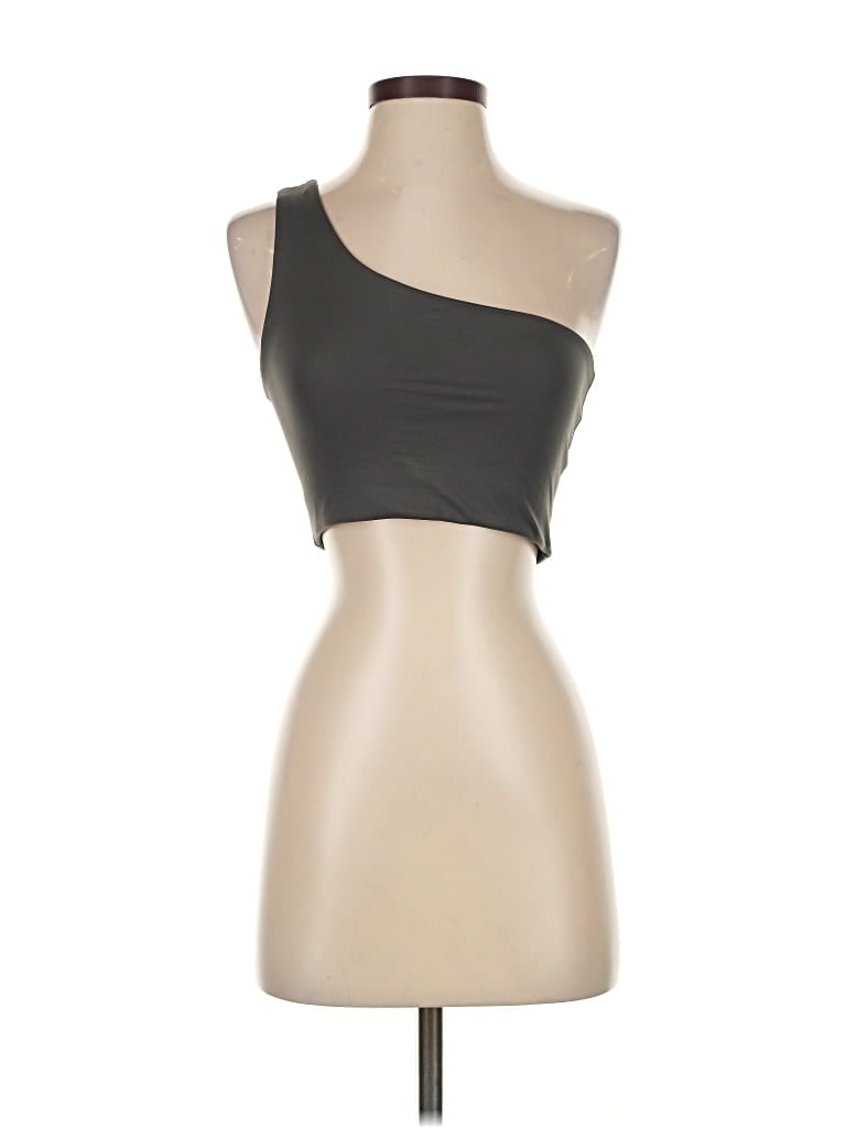 Pre-owned Girlfriend Collective Sports Bra In Black