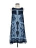 Max Studio 100% Polyester Paisley Blue Casual Dress Size S - photo 1