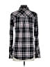 Rails Plaid Black Long Sleeve Blouse Size S - photo 2