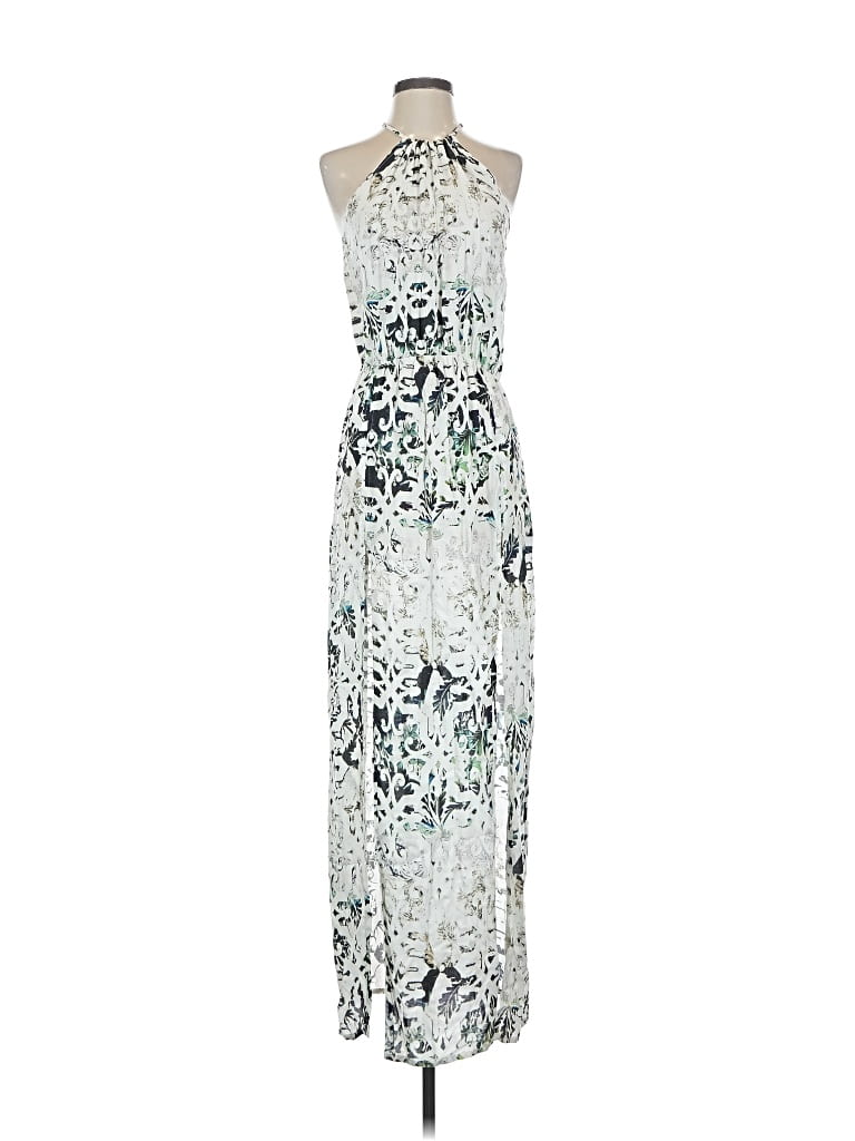 Pre-owned Blue Life Cocktail Dress In White