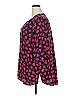 Ellos 100% Rayon Hearts Red 3/4 Sleeve Blouse Size 28 waist - photo 5