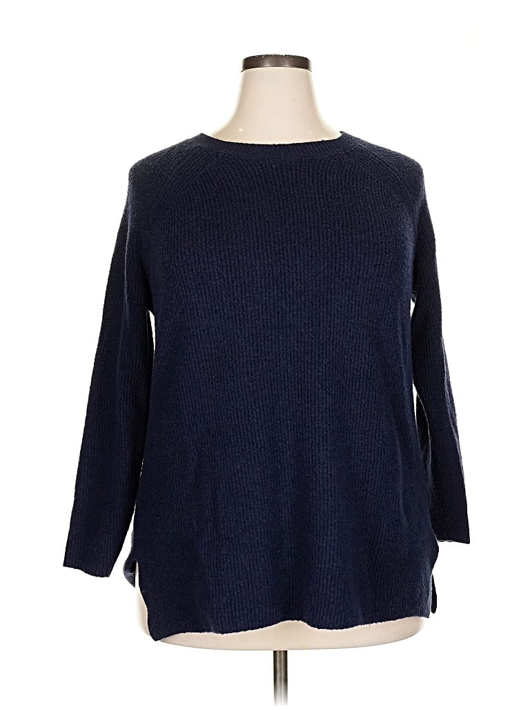 Pre-owned Lane Bryant Pullover Sweater In Blue