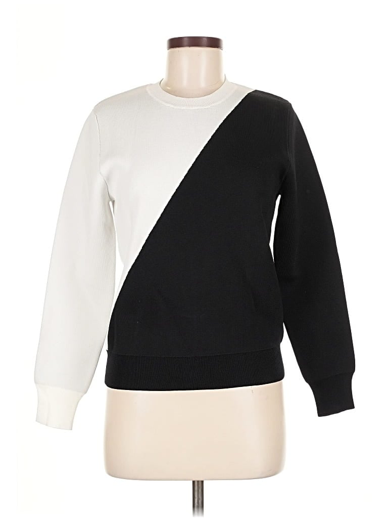 Assorted Brands Long Sleeve Top Black Crew Neck Tops In Black