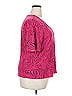 Bold Elements Pink Short Sleeve Blouse Size 2X - photo 4