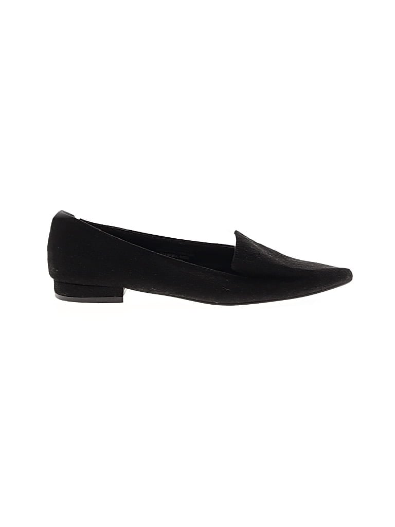 Pre-owned H By Halston Flats In Black