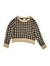 Assorted Brands Houndstooth Gold Pullover Sweater Size 10 - photo 1