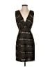 Max and Cleo Stripes Black Cocktail Dress Size 2 - photo 1