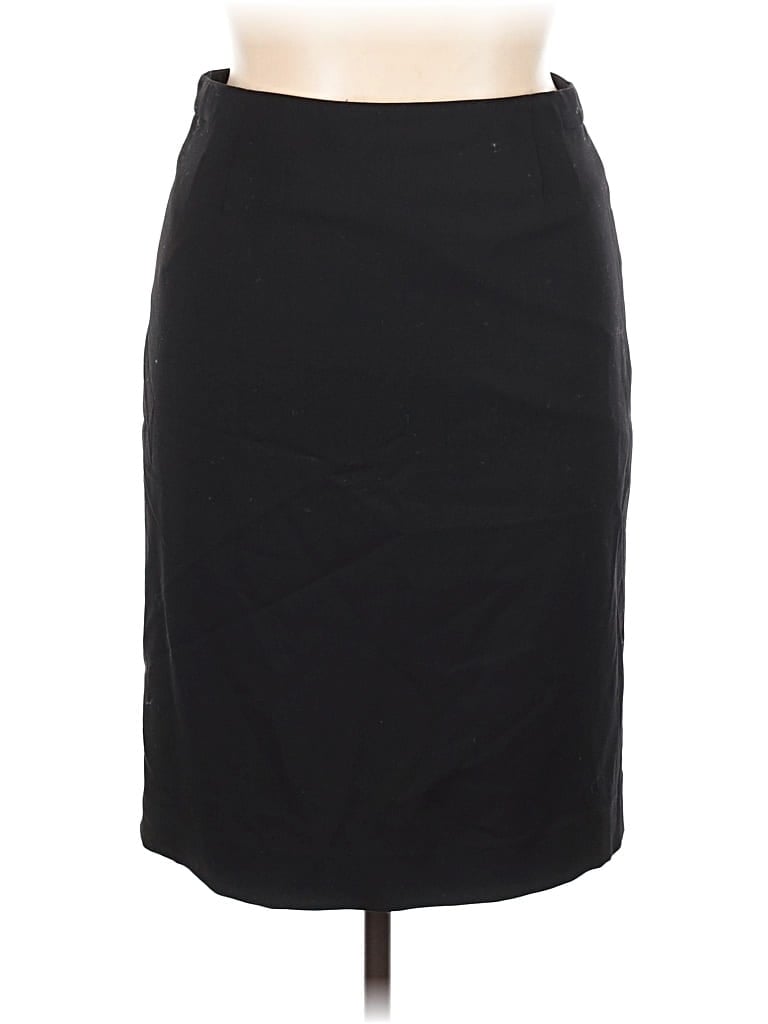 Pre-owned Mm. Lafleur Wool Skirt In Black