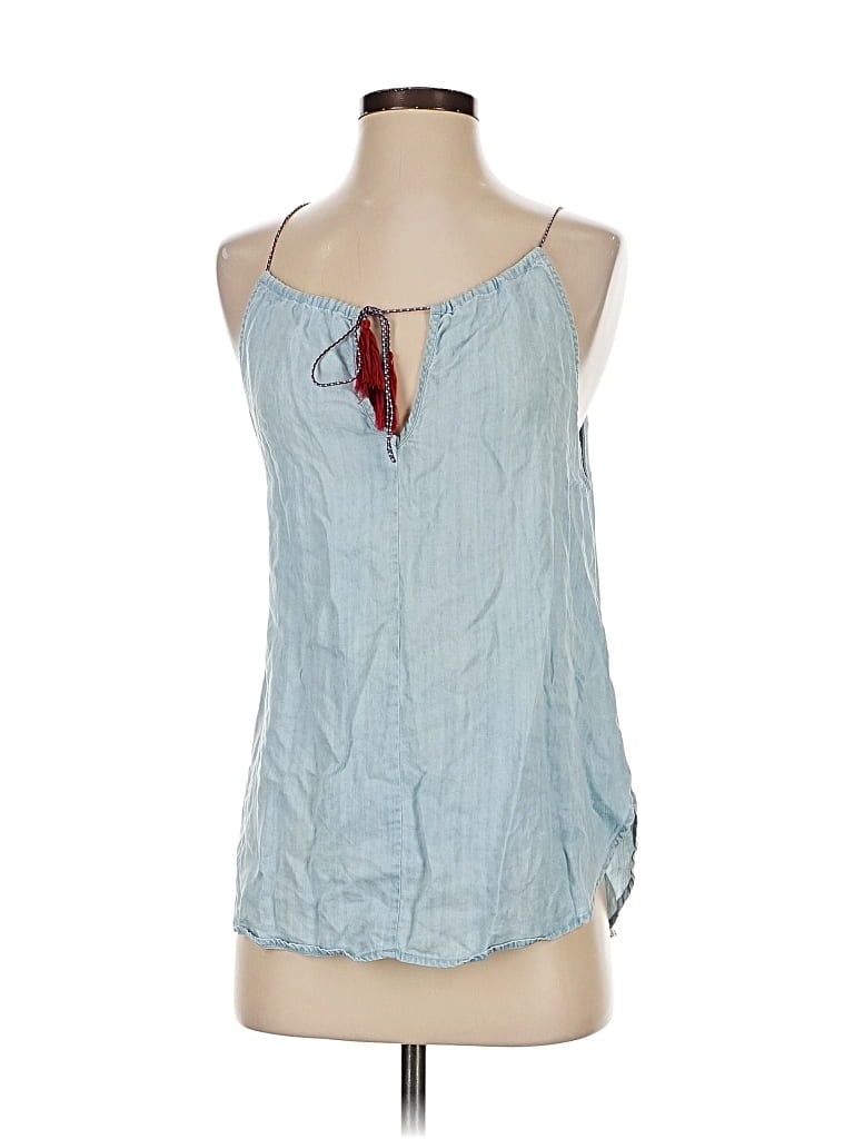 Pre-owned Rails Tank Top Blue Halter Neckline Tops