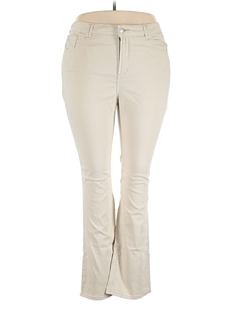 Pre-owned Nydj Khaki Pant In Brown