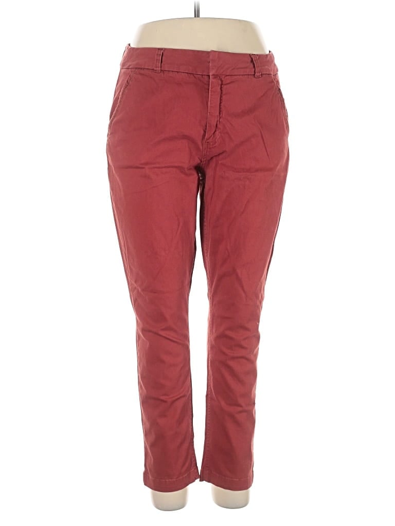 Pre-owned Dictionary Casual Pants In Burgundy