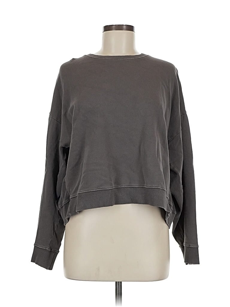 Pre-owned Zara Sweatshirt In Gray