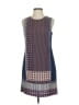 Central Park West 100% Polyester Graphic Blue Casual Dress Size XS - photo 1