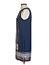 Central Park West 100% Polyester Graphic Blue Casual Dress Size XS - photo 5