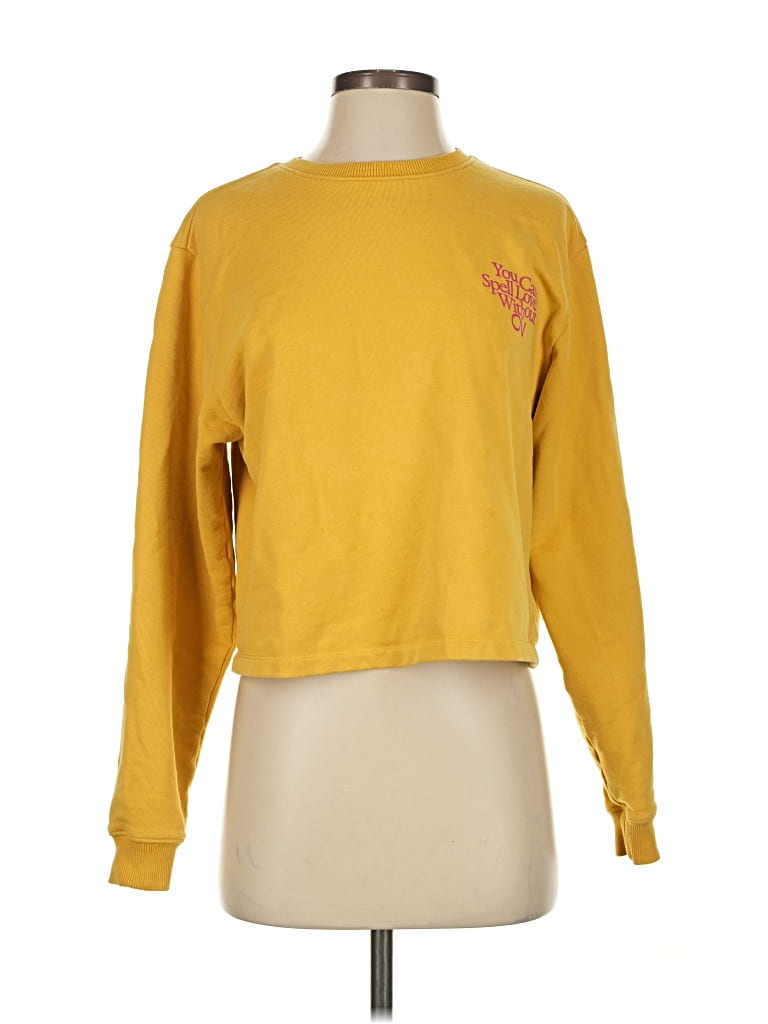 Pre-owned Outdoor Voices Sweatshirt In Yellow