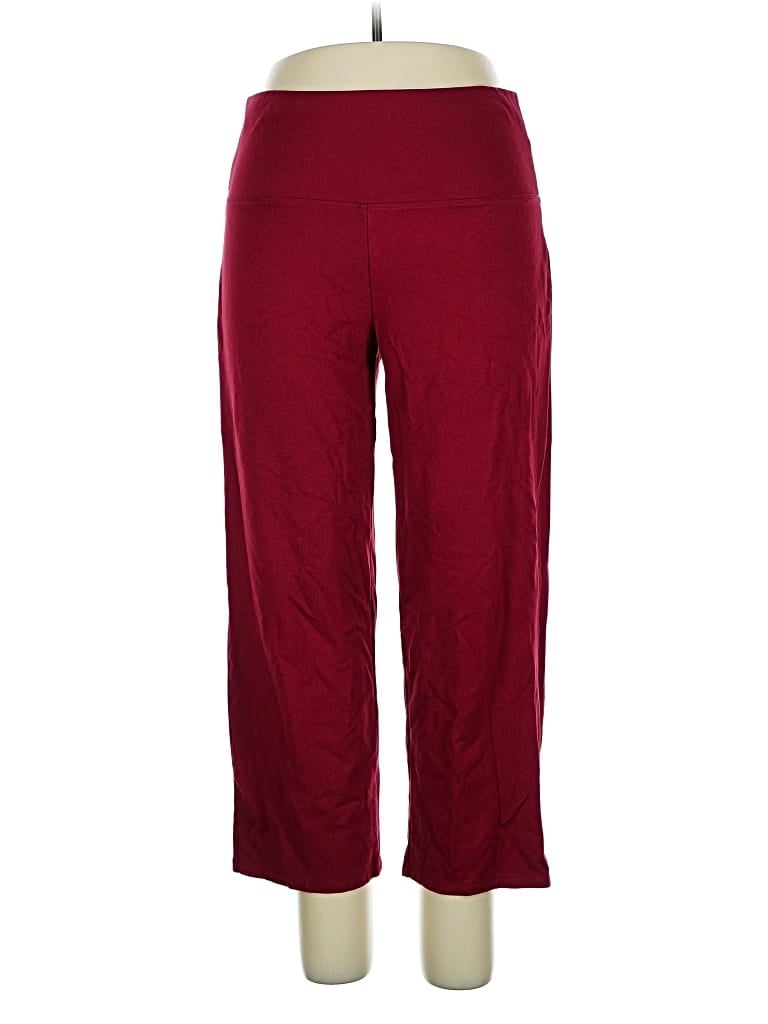 Pre-owned Jones & Co Casual Pants In Burgundy