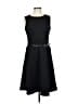 Anne Klein Solid Black Casual Dress Size 6 - photo 1