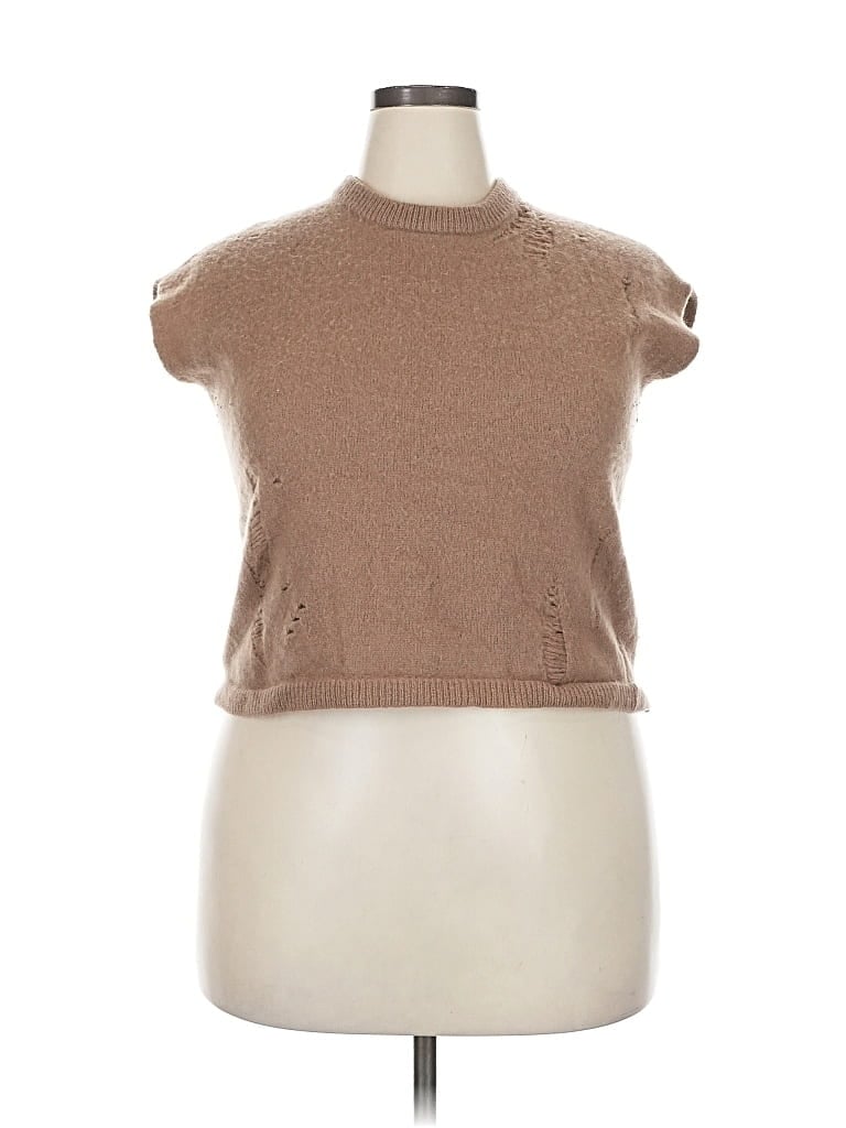 Pre-owned Raquel Allegra Pullover Sweater In Brown