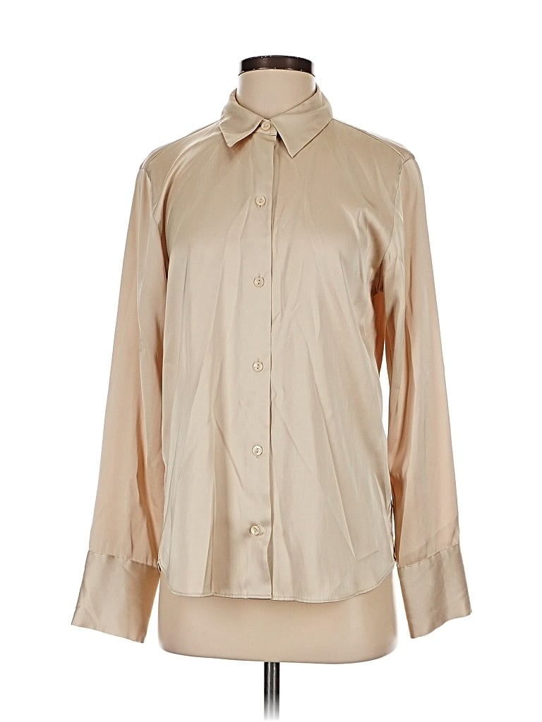 Pre-owned Abercrombie & Fitch Long Sleeve Blouse In Brown