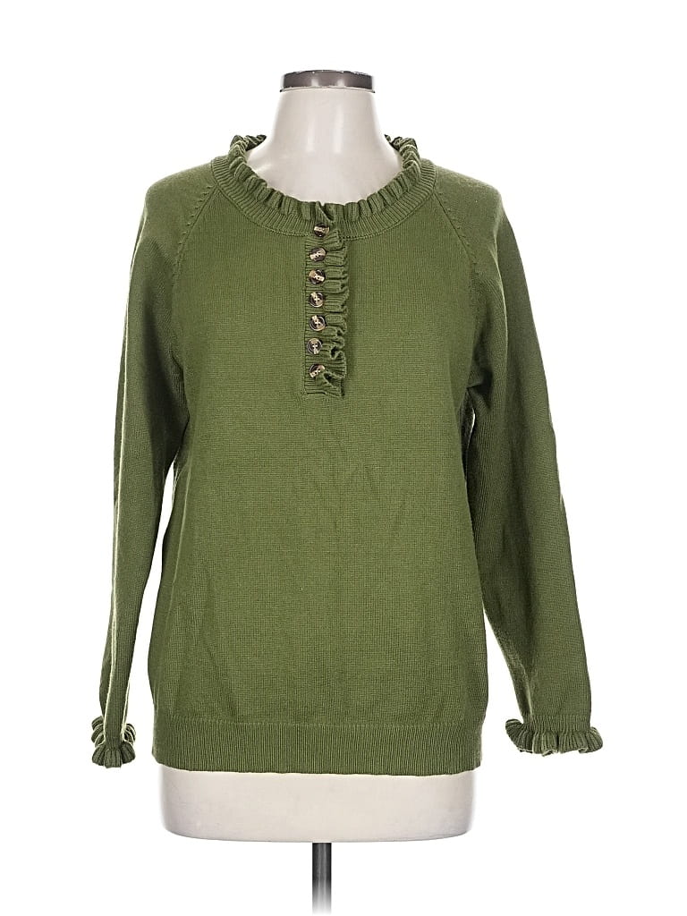 Pre-owned Btfbm Long Sleeve Blouse In Green