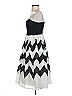 Leifnotes 100% Cotton Chevron-herringbone Black Cocktail Dress Size 4 - photo 5