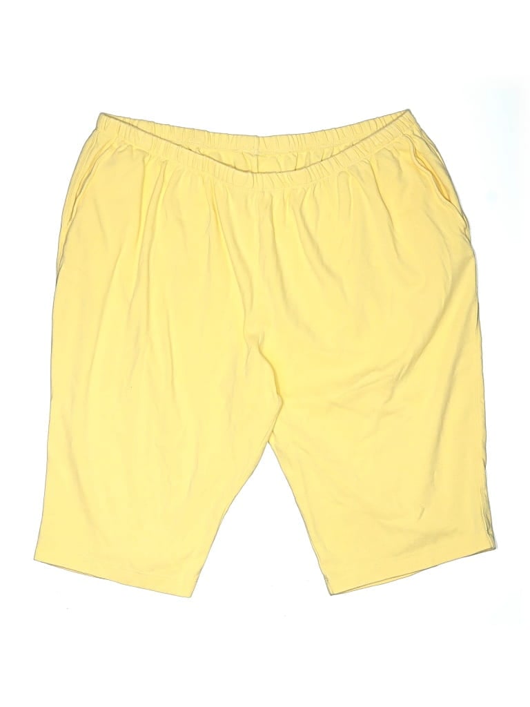 Pre-owned Lands' End Athletic Shorts In Yellow