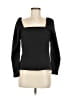 Something Navy Black Long Sleeve Top Size M - photo 1