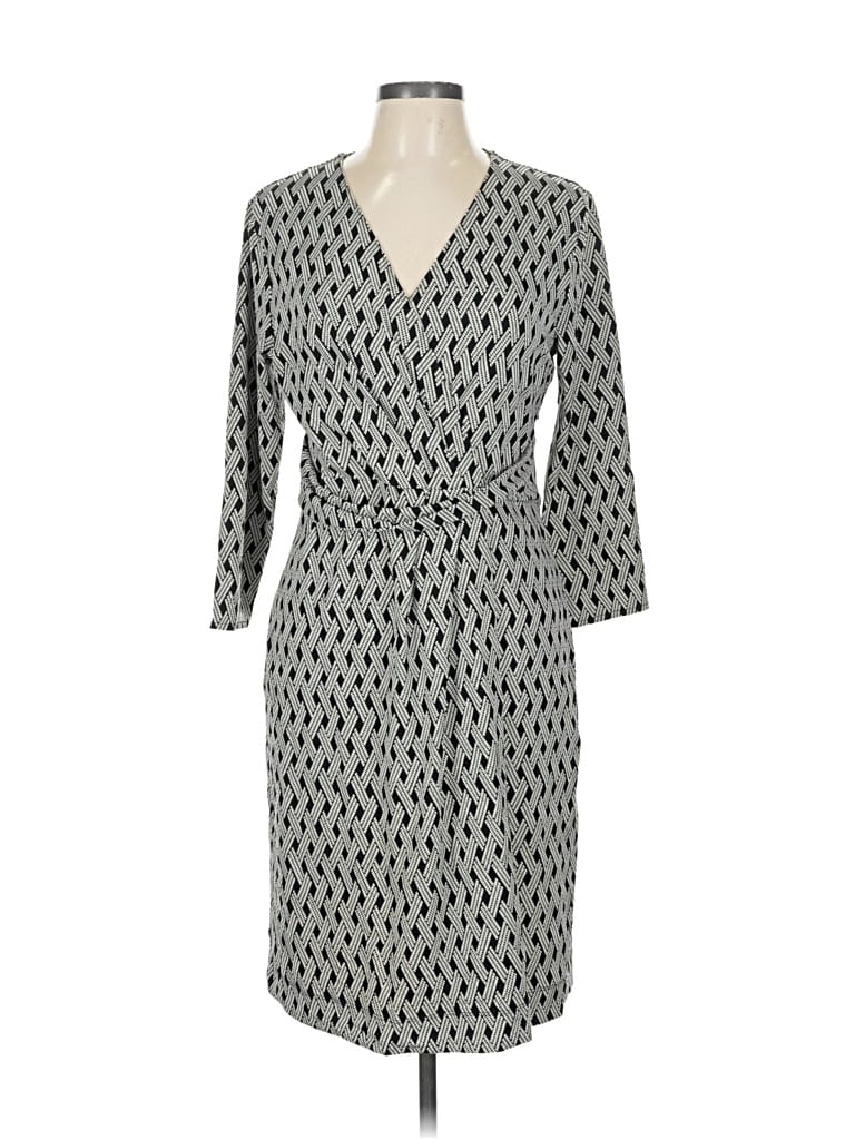 Pre-owned Talbots Casual Dress In Gray