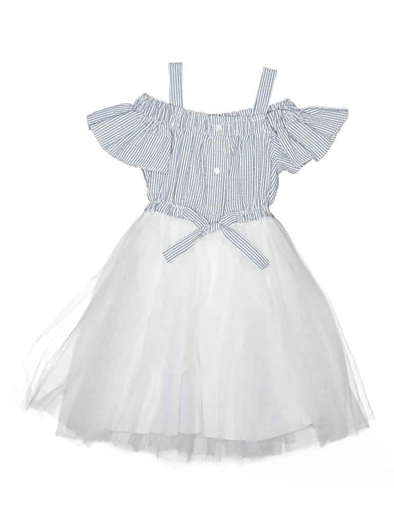Pre-owned Bonnie Jean Kids' Dress In White