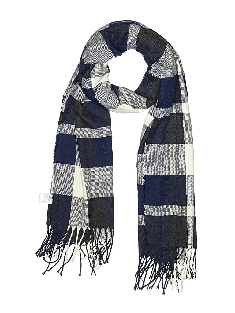 Pre-owned Plush Scarf In Blue