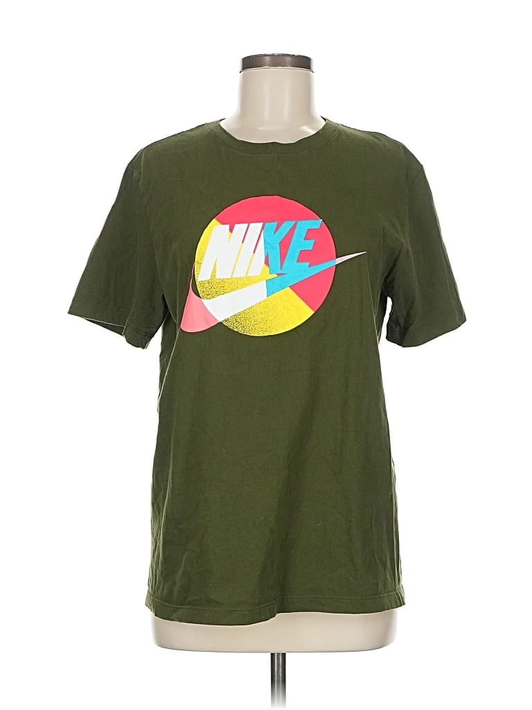 Pre-owned Nike Short Sleeve T-shirt In Green