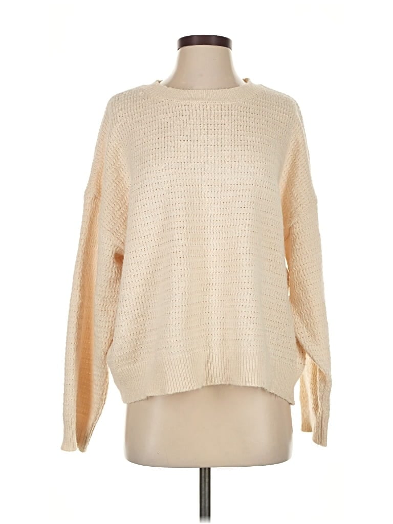Pre-owned Little Lies Pullover Sweater In White