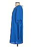 Everly 100% Polyester Solid Blue Casual Dress Size S - photo 5