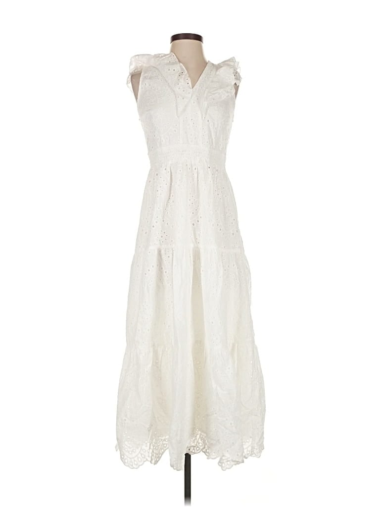 Pre-owned Simplee Casual Dress In White