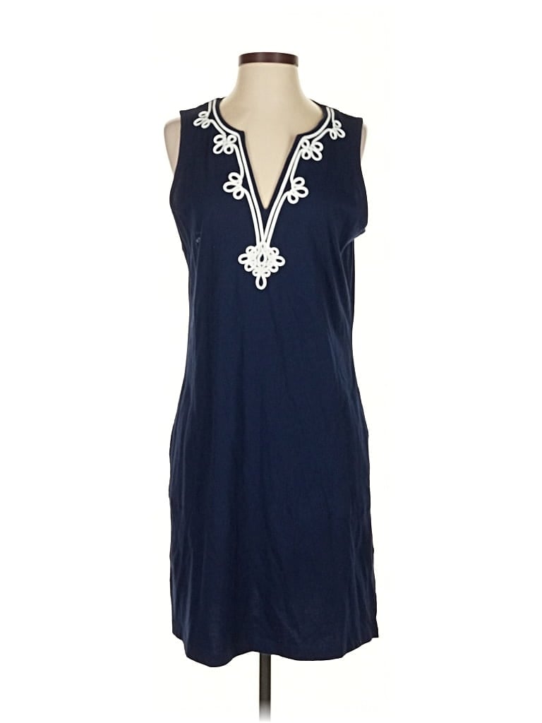 Pre-owned Lands' End Casual Dress In Blue