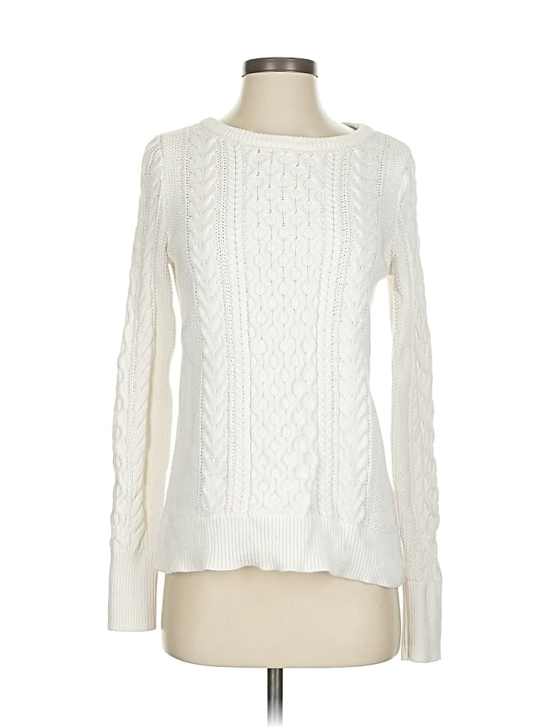 Pre-owned Gap Pullover Sweater In White